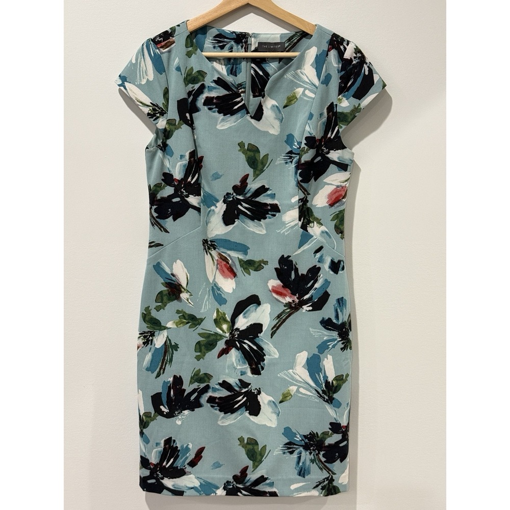 The Limited Dress Womens Size 6 Cap Sleeve Floral Bloomcore Cottagecore Stretch‎